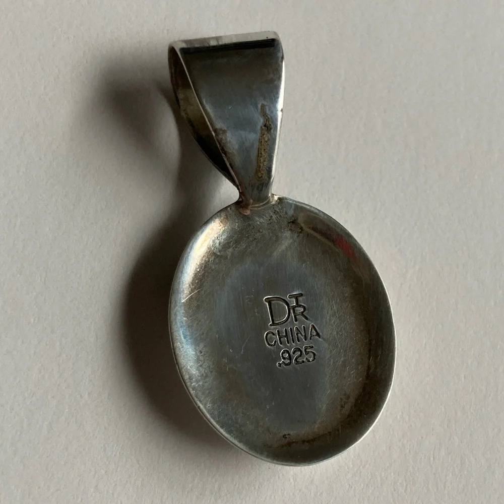 Druzy Pendant sterling silver - Picture 2 of 3